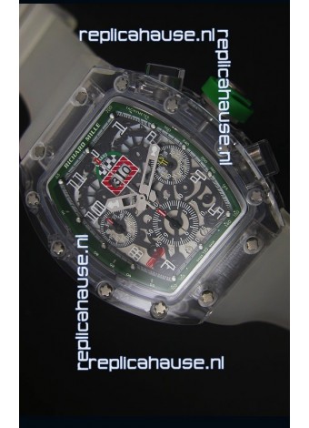 Richard Mille RM056-1 Tourbillon Felipe Massa Chronograh Green Bezel Watch