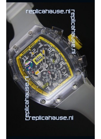 Richard Mille RM056-1 Tourbillon Felipe Massa Chronograh Yellow Bezel Watch