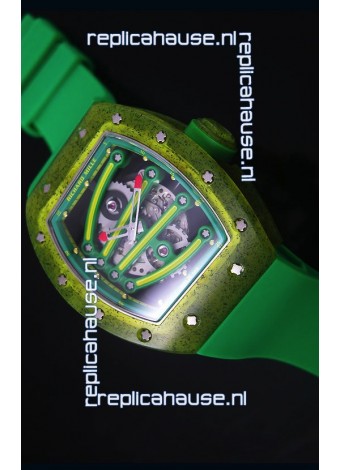 Richard Mille RM059 Yohan Blake Edition Swiss Replica Watch in Green Bezel