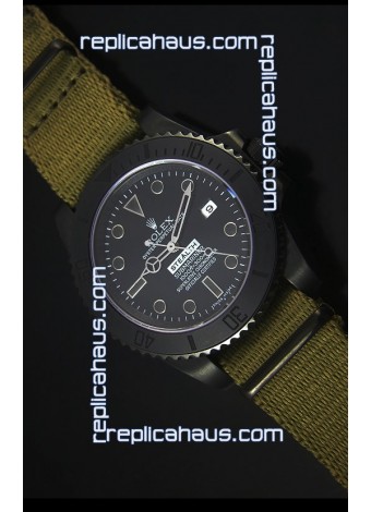 Rolex Submariner Stealth MK IV PVD Swiss Replica Watch Black Hour Markers