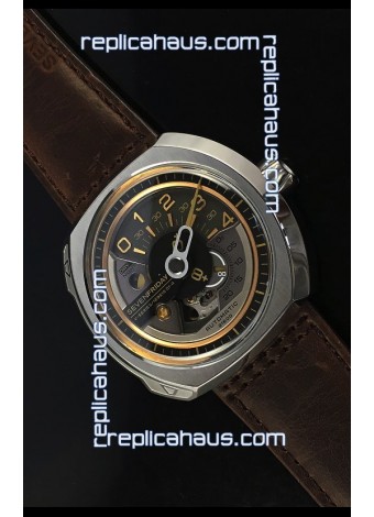 SevenFriday V02-01 Miyota 82S7 Movement 1:1 Edition Gold/Brown Dial