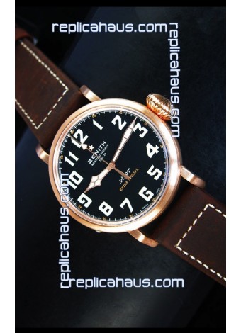 Zenith Pilot Type 20 Extra Special Edition Yellow Gold Swiss 1:1 Mirror Replica Watch 