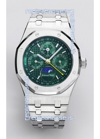 Audemars Piguet Royal Oak Perpetual Calendar Swiss Replica 904L Steel - Green Dial 