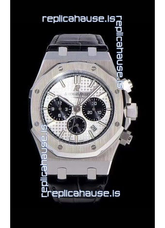 Audemars Piguet Royal Oak Chronograph White Dial 904L Steel 1:1 Mirror Replica