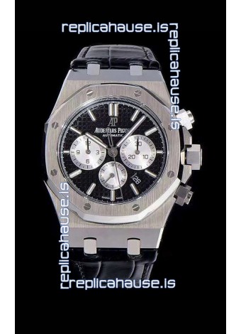 Audemars Piguet Royal Oak Chronograph Black Dial 904L Steel 1:1 Mirror Replica