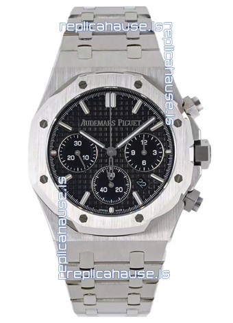 Audemars Piguet Royal Oak Chronograph 1:1 Mirror Replica - 904L Steel in Black Dial 41MM