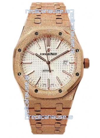 Audemars Piguet Royal Oak 37MM Frosted Casing Watch in 3120 Movement - 1:1 Mirror Replica