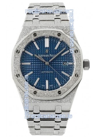 Audemars Piguet Royal Oak Frosted 37MM Self-Winding Blue Dial 1:1 Mirror Replica Watch