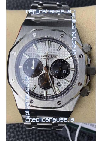 Audemars Piguet Royal Oak Chronograph White Dial Steel Strap Swiss Replica Watch