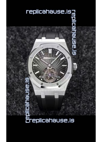 Audemars Piguet Royal Oak Tourbillon 41mm in 904L Casing - Grey Tapisserie Dial 1:1 Ultimate Replica