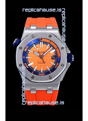Audemars Piguet Royal Oak Diver Swiss Replica Orange Dial 1:1 Quality 3120 Movement 904L Steel 