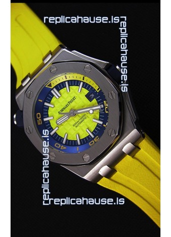 Audemars Piguet Royal Oak Offshore Diver Japanese Automatic Replica Watch in Yellow