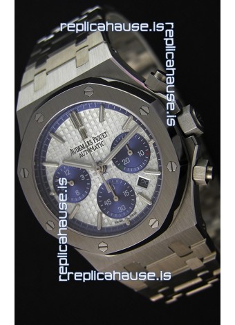 Audemars Piguet Royal Oak Chronograph White Dial Steel Strap Swiss Replica Watch 