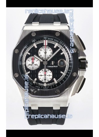 Audemars Piguet Royal Oak Offshore Chronograph Black Dial 1:1 Super Clone Replica Watch - 904L Steel