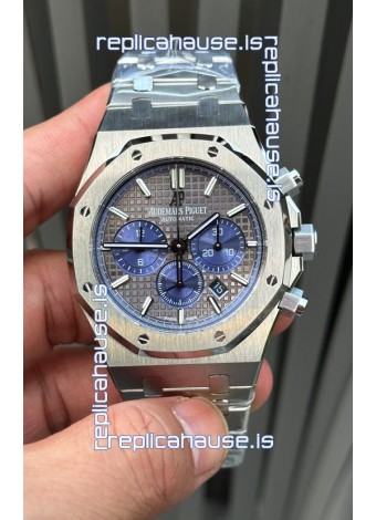 Audemars Piguet Royal Oak Chronograph Grey Dial Steel Strap Swiss Replica Watch