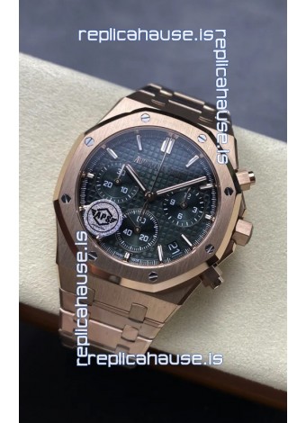 Audemars Piguet Royal Oak Super Clone - Green Dial Rose Gold Casing 41MM