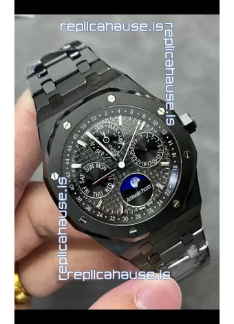 Audemars Piguet Royal Oak Perpetual Calendar Super Clone Black Ceramic Replica Watch