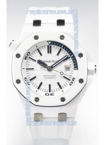 Audemars Piguet Royal Oak Offshore Ceramic Super Clone Watch White Dial Cal.3102 Movement