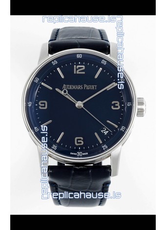 Audemars Piguet CODE 11.59 15210 Blue Dial Swiss Replica Watch in 904L Steel Casing 41MM