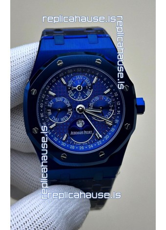 Audemars Piguet Royal Oak Perpetual Calendar Super Clone Blue Ceramic Replica Watch