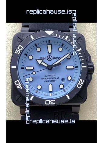 Bell & Ross BR03-92 Divers Edition PVD Coated 1:1 Mirror Replica Blue Dial