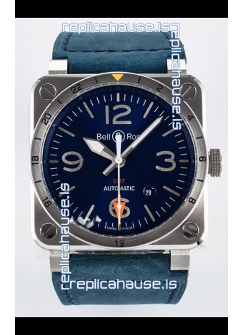 Bell & Ross BR03-93 GMT Edition Blue Dial 1:1 Mirror Replica Watch 