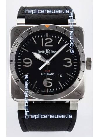 Bell & Ross BR03-93 GMT Edition Black Dial 1:1 Mirror Replica Watch 
