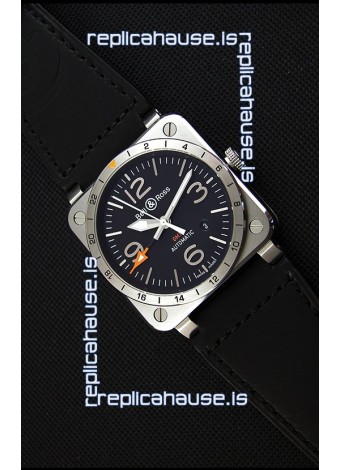 Bell & Ross BR03-93 GMT Steel Swiss Replica Watch 1:1 Edition 42MM