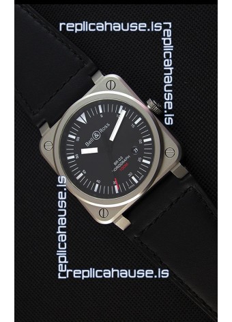 Bell & Ross BR03-92 Horograph Black Dial Swiss Leather Strap 1:1 Mirror Replica Watch