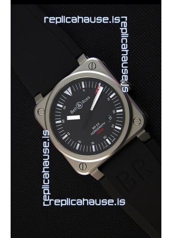 Bell & Ross BR03-92 Horograph Black Dial Swiss Rubber Strap 1:1 Mirror Replica Watch