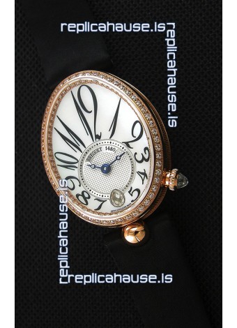 Breguet Reine De Naples Ladies Swiss 1:1 Rose Gold Replica Watch