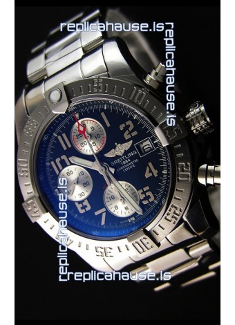 Breitling Skyland Avenger Chronograph Swiss Replica Watch Black Dial 1:1 Mirror Replica