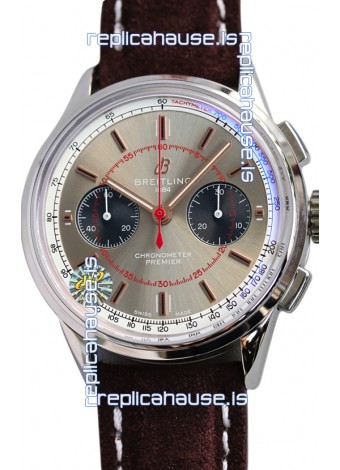 Breitling Premier B01 Chronograph 42 Edition Steel Casing Steel Dial - 1:1 Mirror Replica Watch