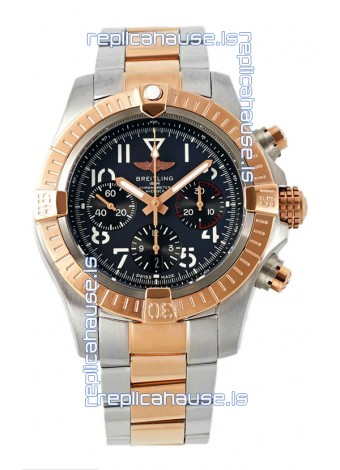Breitling Avenger B01 Chronograph 45 Two Tone Rose Gold 1:1 Mirror Swiss Replica Watch 