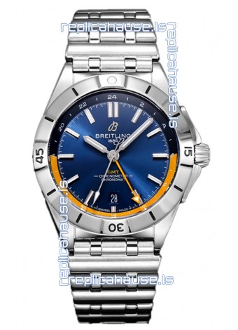 Breitling Chronomat Automatic GMT 40 Blue Dial 1:1 Mirror Swiss Replica Watch 
