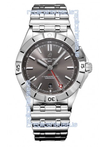 Breitling Chronomat Automatic GMT 40 Grey Dial 1:1 Mirror Swiss Replica Watch 