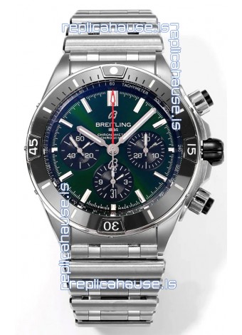 Breitling Chronomat B01 42 Edition Swiss 904L Steel Casing Green Dial 1:1 Mirror Replica Watch
