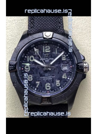 Breitling Avenger Automatic 44 Swiss 1:1 Super Clone Replica Watch - Carbon Dial 
