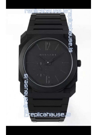 Bvlgari Octo Finissmo Edition 1:1 Mirror Replica Sandblasted DLC Coated Casing