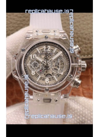 Hublot Big Bang Unico Clear Plexiglass Casing 1:1 Mirror Edition Swiss Replica Watch 