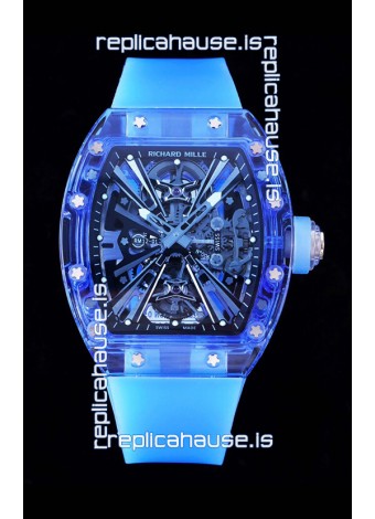 Richard Mille RM12-01 Sapphire Casing with Genuine Tourbillon Movement 1:1 Ultimate Replica