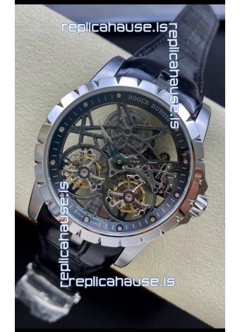 Roger Dubuis Excalibur Dual Tourbillon 1:1 Mirror Swiss Steel Case