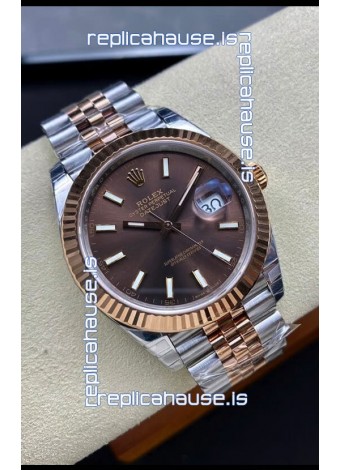 Rolex Datejust 126331 41MM ETA 3235 Swiss 1:1 Mirror Replica Watch in Rose Gold 904L Steel - 1:1 Mirror