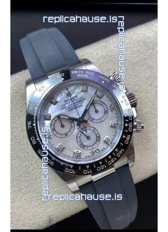 Rolex Cosmograph Daytona 116519LN Pearl Dial Cal.4130 Movement - 904L Steel Watch