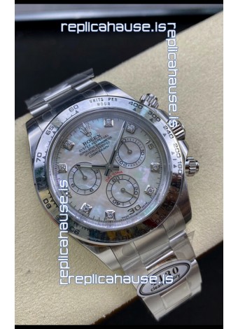 Rolex Cosmograph Daytona M116509-0064 Pearl Dial Cal.4130 Movement - 904L Steel Watch