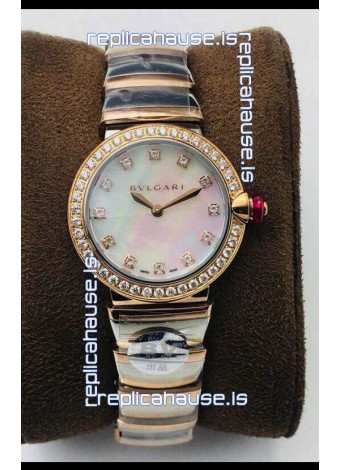 Bvlgari LVCEA Edition Watch in Two Tone Rose Gold Steel - 1:1 Mirror Replica