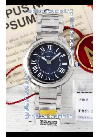Cartier Ronde Must 29MM Swiss Quartz Blue Dial 1:1 Mirror Swiss Replica Watch 