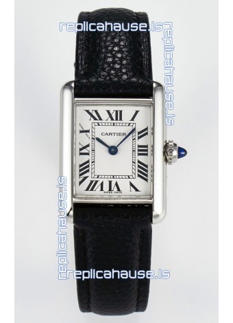 Tank Must Cartier Super Clone Edition 29MM Watch in Steel Casing White Dial 