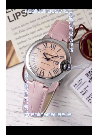 Ballon De Cartier Swiss Automatic Beige Dial Mirror Quality 33MM in Stainless Steel