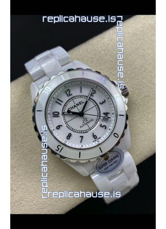 Chanel J12 38MM White Ceramic Case Watch Automatic 1:1 Mirror Replica Watch